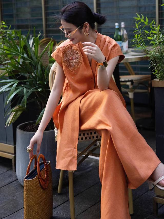 Suit Hot Sale Recommendation Heavy 100% Linen A And Cool 2025 Super Hot Summer C