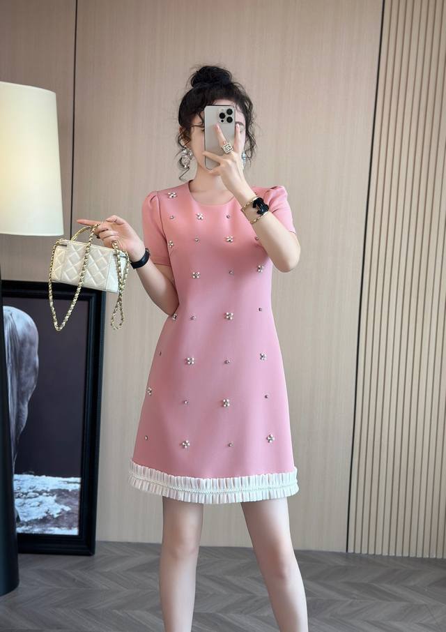 2025 Summer Hot Style Hot Style Recommendation Miumiu Same Style Dress Heavy