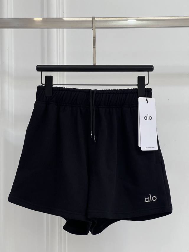 alo -Pure Cotton Terry Shorts Pure Cotton Terry Material Is Comfortable And M