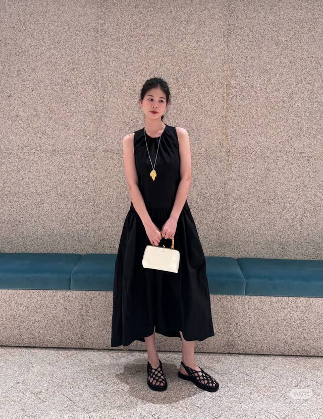 jil*New Arrival Plain Pleated Vest Skirt Customized Yb Imported Twill Cotton