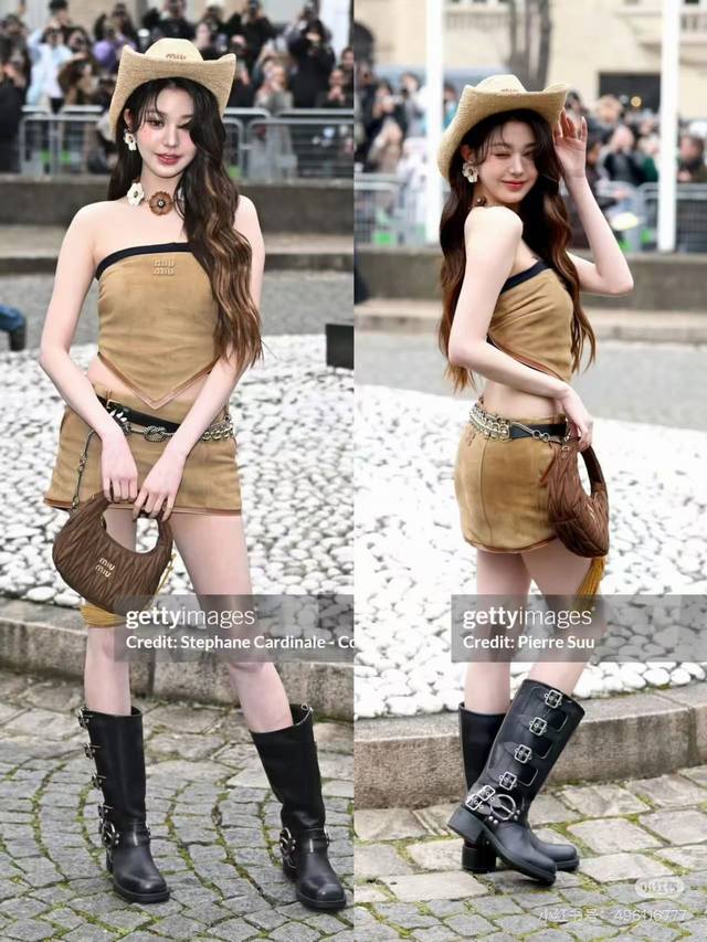 Highly Recommended Series Mu* New Style Leather-Bound Suede Tube Top With Letter