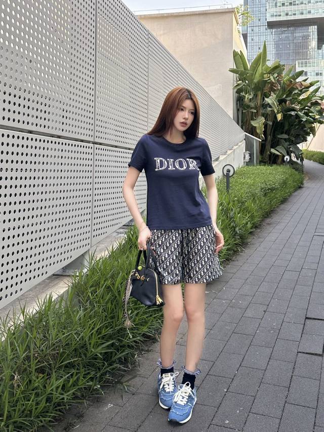 Highly Recommend Dio*2025 Spring And Summer New Casual Printed Suit Monograw Pen