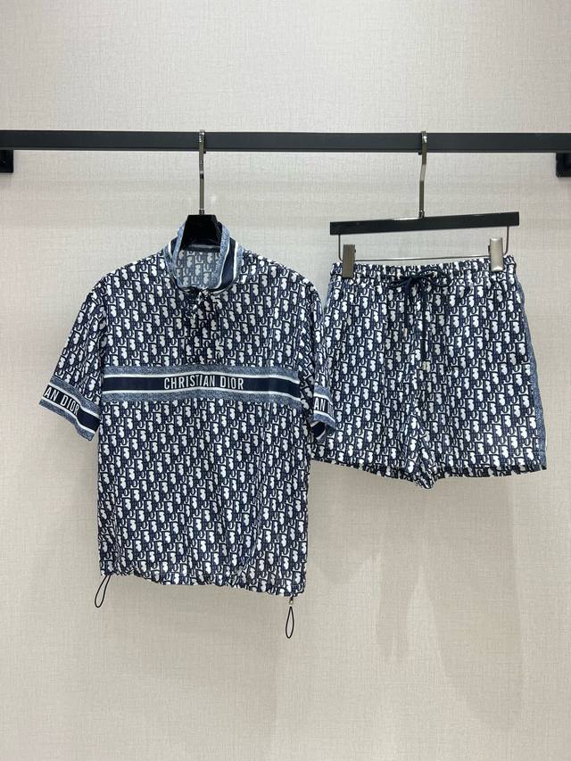 Highly Recommend Dio*2025 Spring And Summer New Classic Old Flower Shorts Suit.