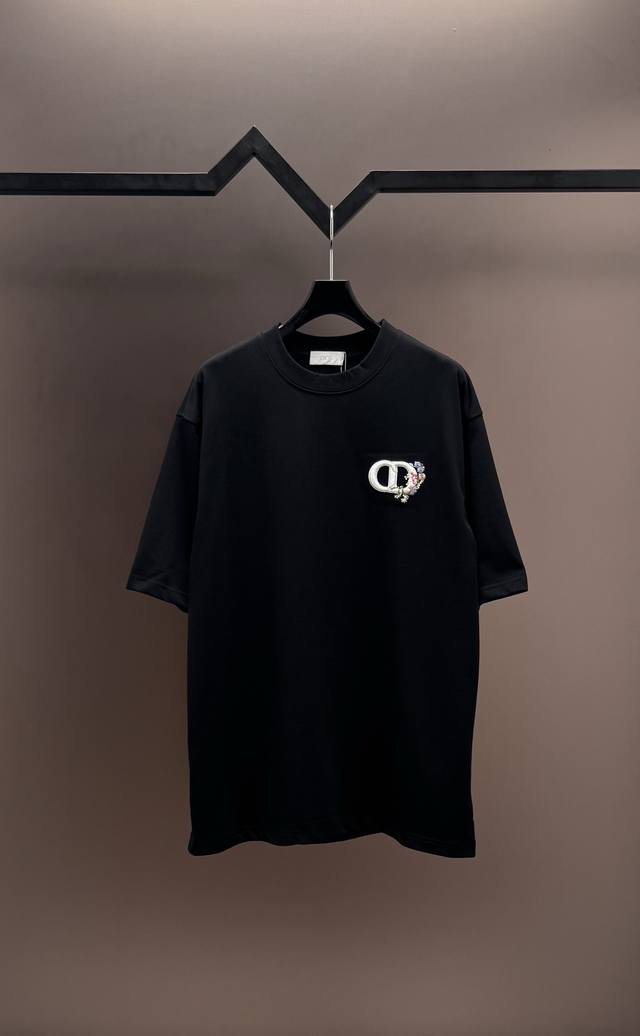 Original Quality] Brand Cd Dior 25Ss Latest Cd Petals Chest Letters Three-Dimens