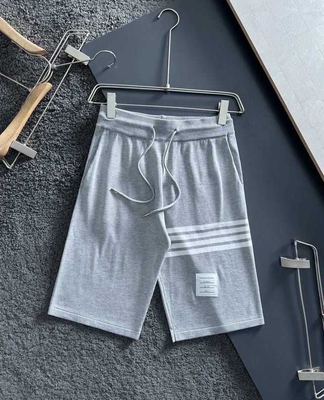 tb New Knitted Shorts Custom Fabric Uses Wafer Fabric Weaving Jacquard Knitti