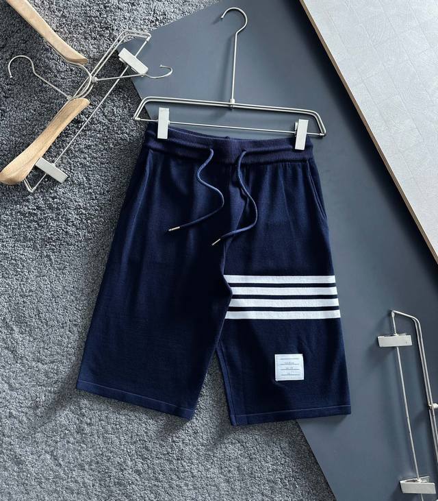 tb New Knitted Shorts Custom Fabric Uses Wafer Fabric Weaving Jacquard Knitti