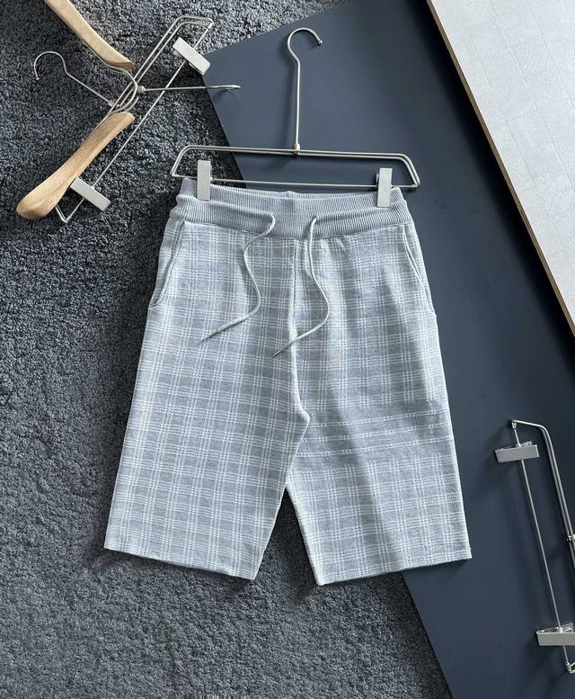 tb New Knitted Shorts Custom Fabric Uses Wafer Fabric Weaving Jacquard Knitti