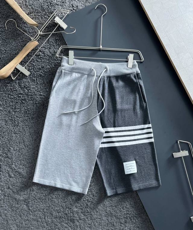 tb New Knitted Shorts Custom Fabric Uses Wafer Fabric Weaving Jacquard Knitti
