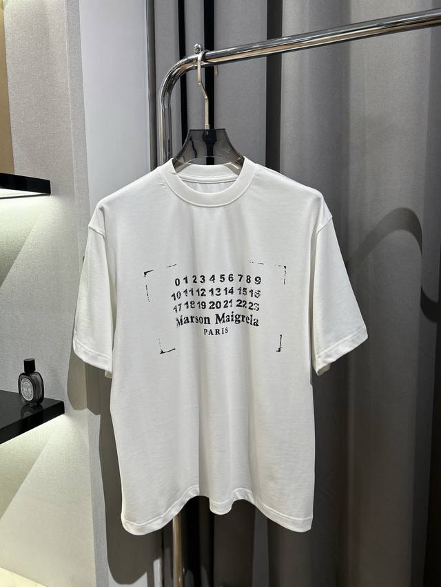Margiela Digital T-Shirt With Direct Spray Logo Short Sleeves. All Three Colors