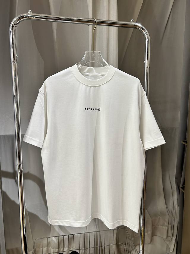 Margiela Round Neck Printed Letter Short-Sleeved T-Shirt. This Year's Fabric Is