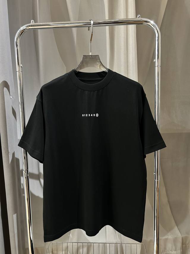 Margiela Round Neck Printed Letter Short-Sleeved T-Shirt. This Year's Fabric Is