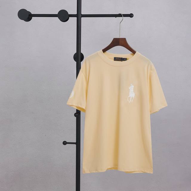 Ralph Lauren Eight-Color Large Logo Embroidered Round Neck Short-Sleeve Size Sml