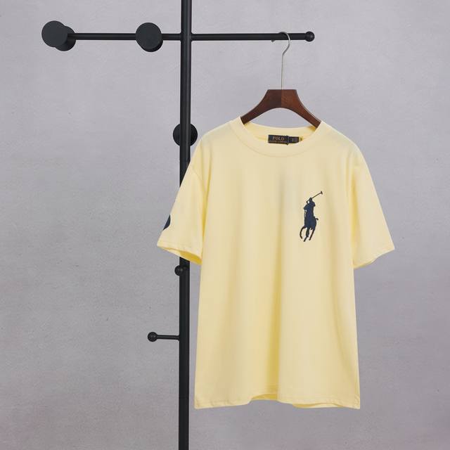 Ralph Lauren Eight-Color Large Logo Embroidered Round Neck Short-Sleeve Size Sml
