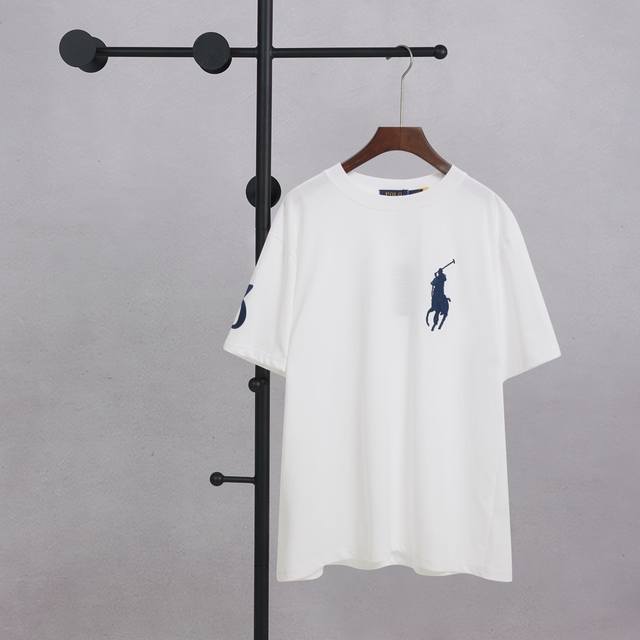 Ralph Lauren Eight-Color Large Logo Embroidered Round Neck Short-Sleeve Size Sml