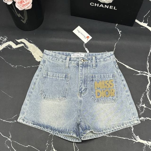 Denim Shorts D Home 25 Spring And Summer New Style Pocket Towel Embroidery Washe