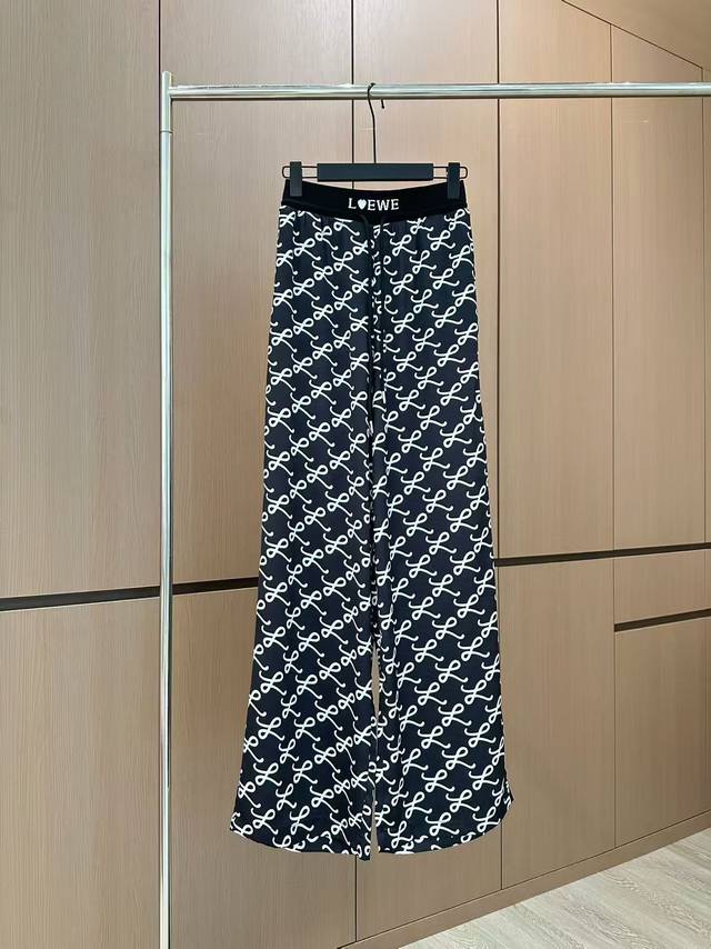 Hot Item In Stock Original Quality Loew* 25 New Ribbon Printed Casual Pants Vers