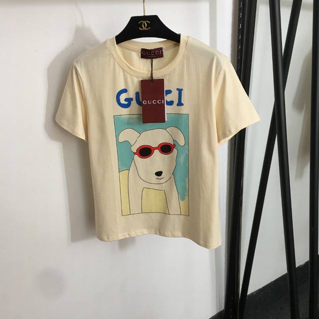 Style No. 20253292 Gucc* New Sunglasses Puppy Anchor Print Fashion Short Sleeve