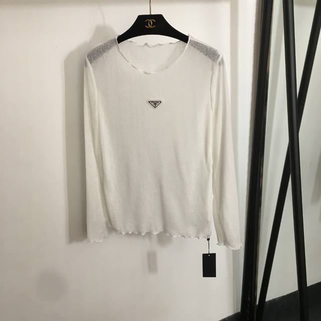 Style No. 20253289 Prad* New Logo Triangle Logo Long Sleeve Transparent Sun Prot