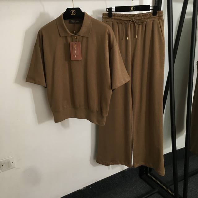 Style No. 20253276 Loro Piana* Lp New Cotton Suit Gold Button Polo Collar Short-