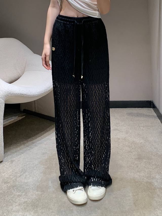 valentin* 25Ss New Spring And Summer Micro-Label Drawstring Lace Hollow Casua