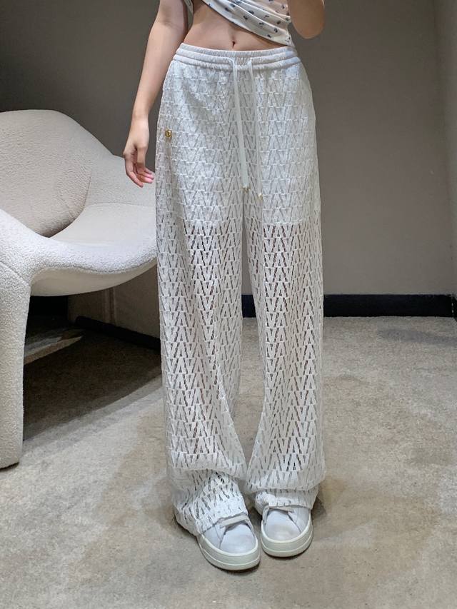 valentin* 25Ss New Spring And Summer Micro-Label Drawstring Lace Hollow Casua