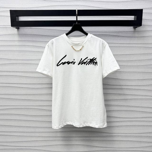 louis Vuitto*2025 New Arrivals Round Neck Embroidered Letters Customized Yb I