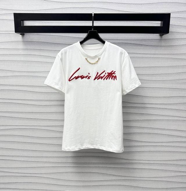 louis Vuitto*2025 New Arrivals Round Neck Embroidered Letters Customized Yb I