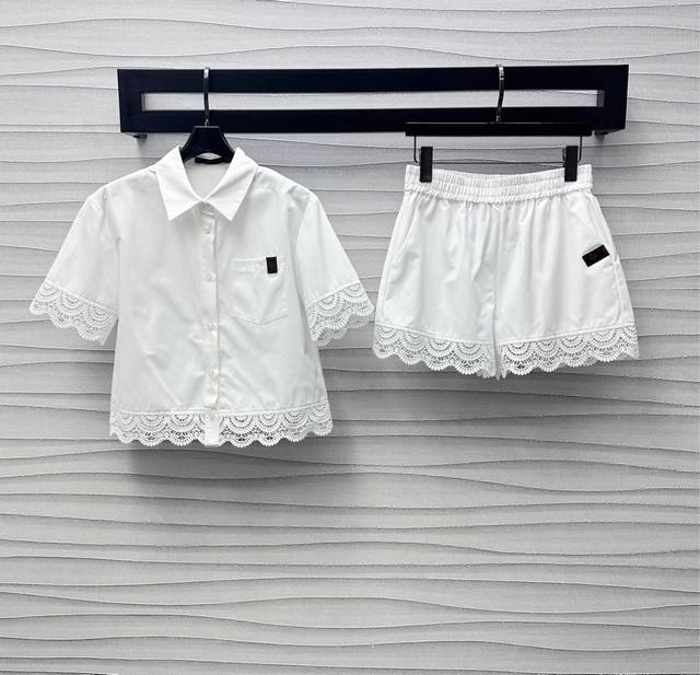 louis Vuitto*2025 New Arrivals, Patchwork Shirt And Shorts Suit, Custom Made,