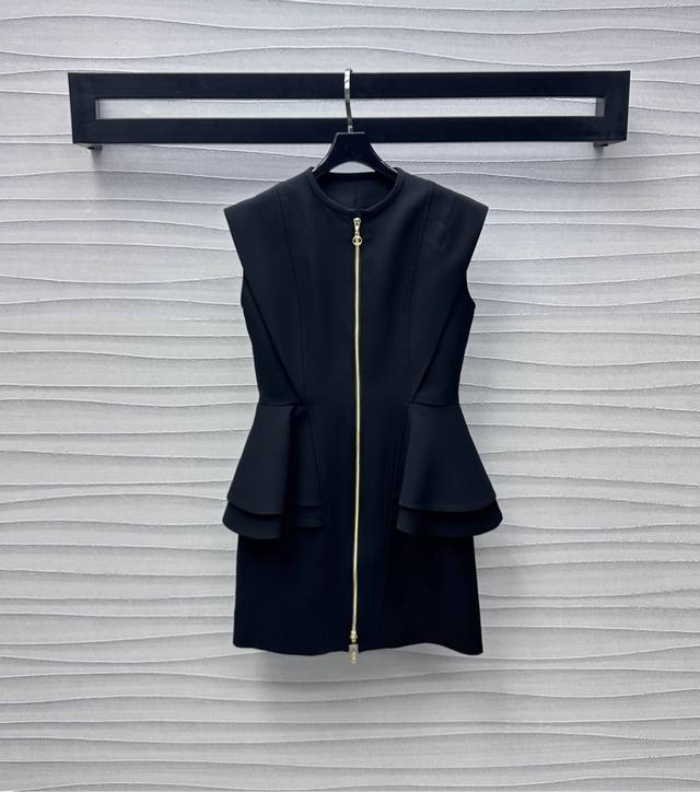 louis Vuitto*2025 New Arrivals Ruffled Dress Customized Yb Imported Acetate M