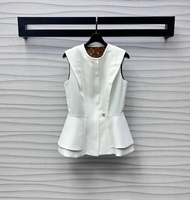 louis Vuitto*2025 New Arrivals Ruffled Pleated Vest Customized Yb Imported Ac