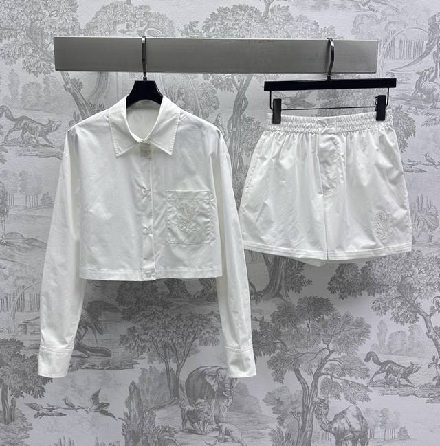 louis Vuitto*2025 New Arrivals Embroidered Shirt Shorts Set Customized Yb Imp