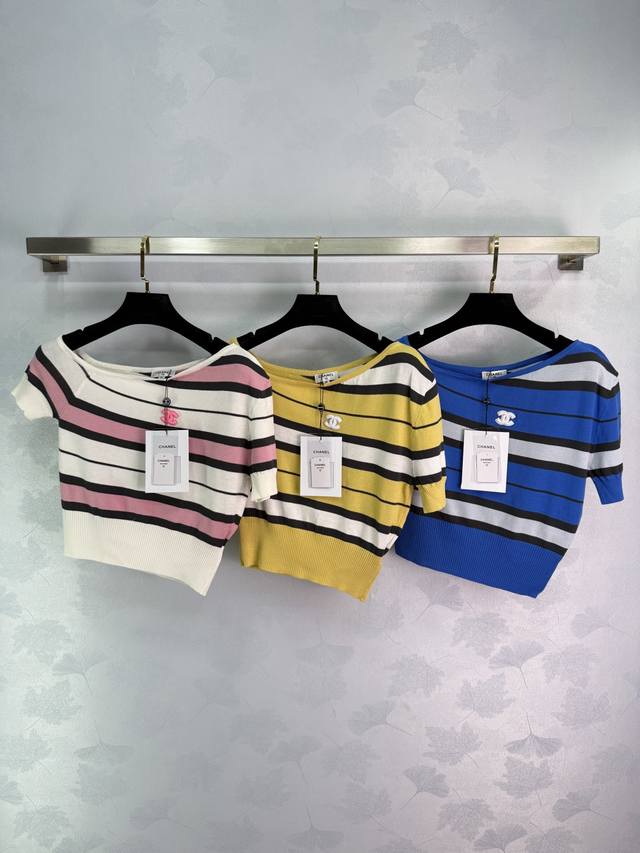 chane*2025 New Arrivals Off-Shoulder Knitted Short Sleeves Customized Yb Impo