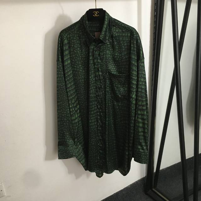 Style No. 20253257 Balenciag* New Crocodile Print Temperament Long Sleeve Casual