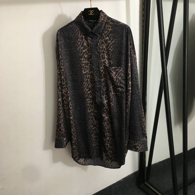 Style No. 20253260 Balenciag* New Leopard Print Temperament Long Sleeve Casual S