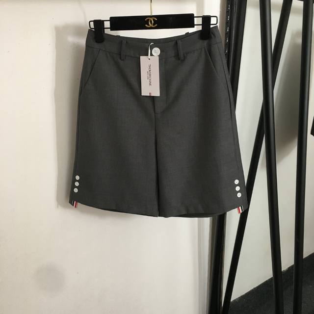 Style No. 20253263 Thom Brow*Tb New Style Suit Shorts Shorts Gray Black S-Xl S S