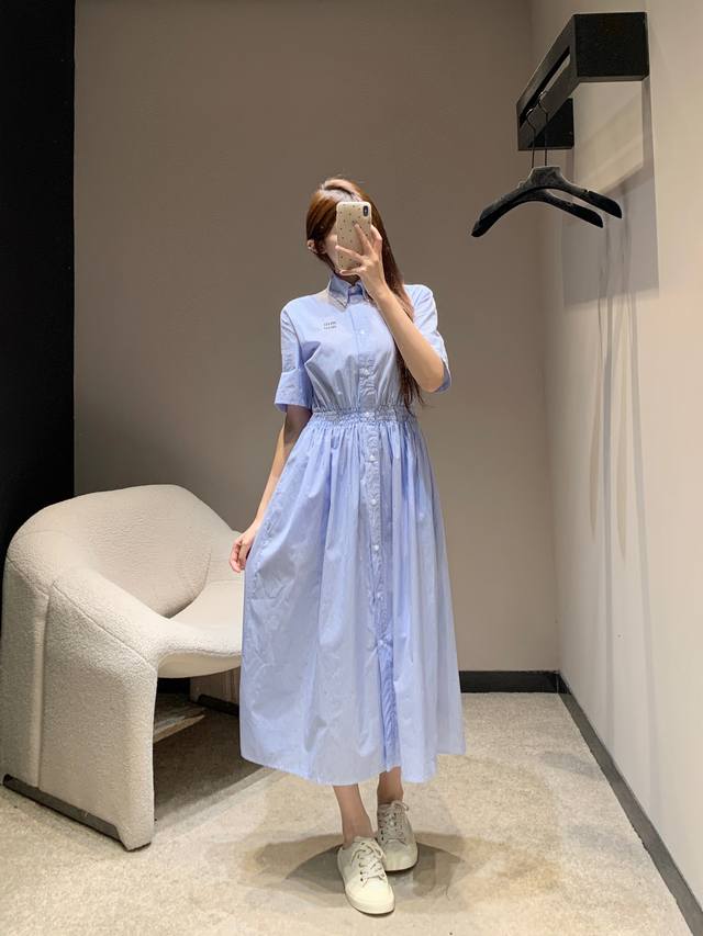 miumi* 25Ss Spring And Summer New Style Refreshing College Style Elastic Wais