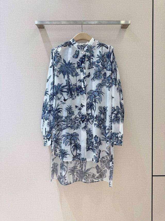 d's Jungle Butterfly Series Classic Long-Sleeved Shirt The Fabric Is Soft, Sm