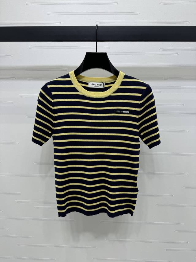 New Original High-End Quality Miumi*2025 Spring And Summer Latest Series Striped