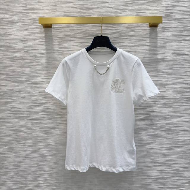 louis Vuitto*2025Ss New T-Shirt With High Density And Great Feel. It Is A Pie