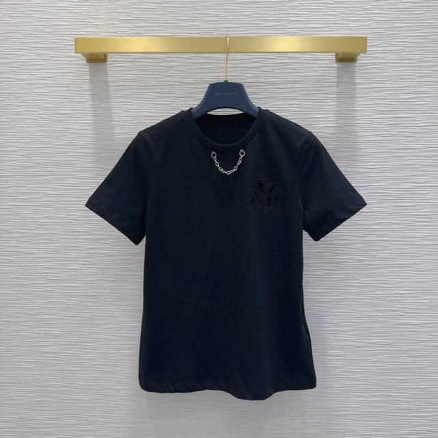 louis Vuitto*2025Ss New T-Shirt With High Density And Great Feel. It Is A Pie