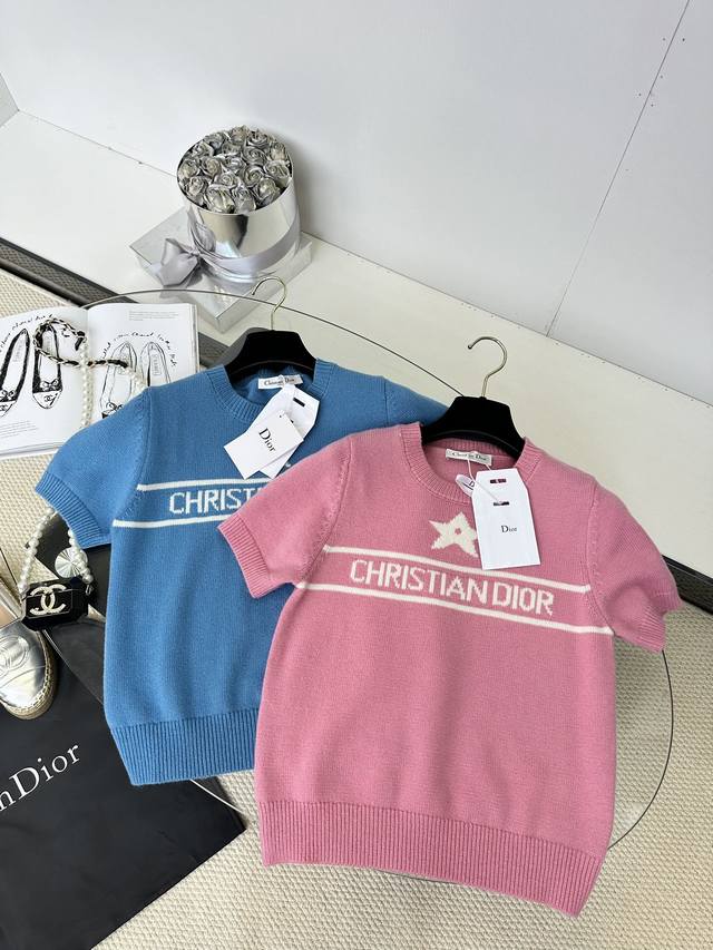 25Ss Dior Counters Synchronized Launch Of The Latest Round Neck Short Sleeve