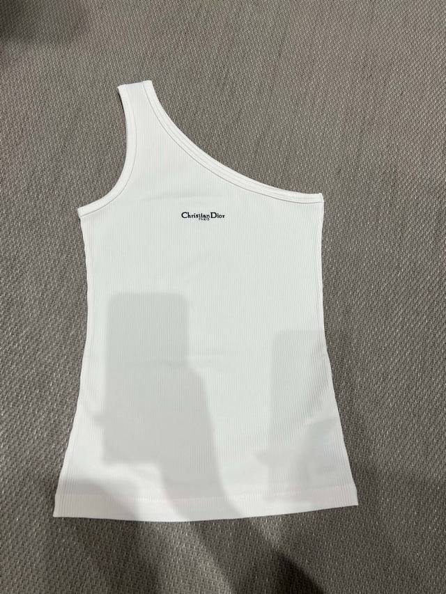 dio*25 Early Spring Latest Asymmetric Ribbed Elastic Slim Vest Oem Factory P