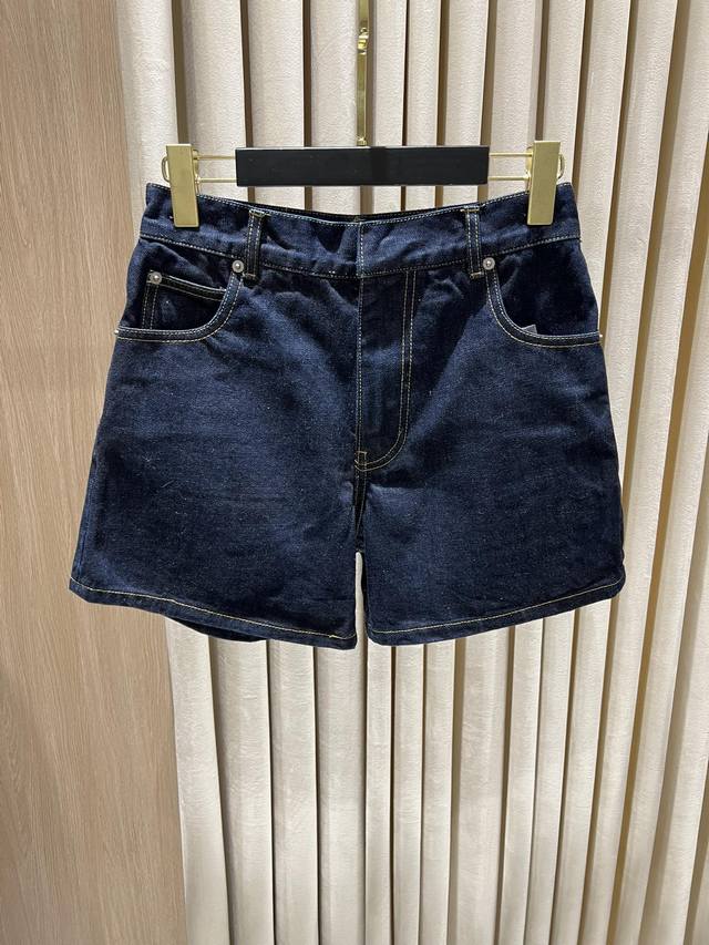 New Product#Dio* Washed Dark Blue Denim Shorts Oem Factory P Original Channel Si