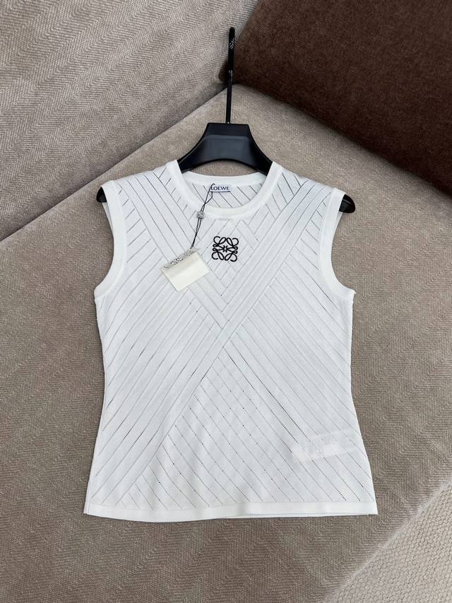 loew* 25Ss Spring And Summer New Totem Embroidered Knitted VestExclusive High