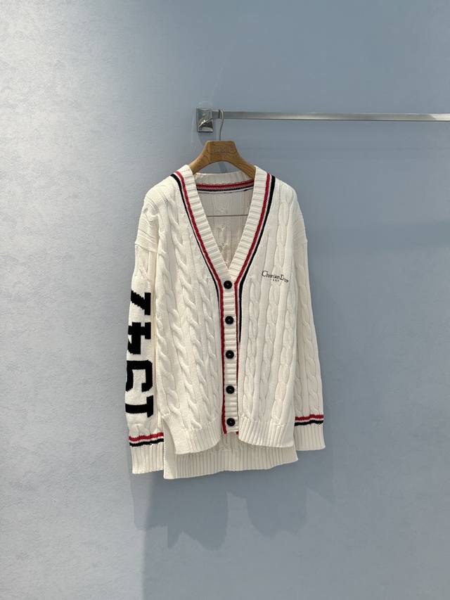 25Newtennis Sports Series Cardigan With Contrasting Colors, Full Of High-End