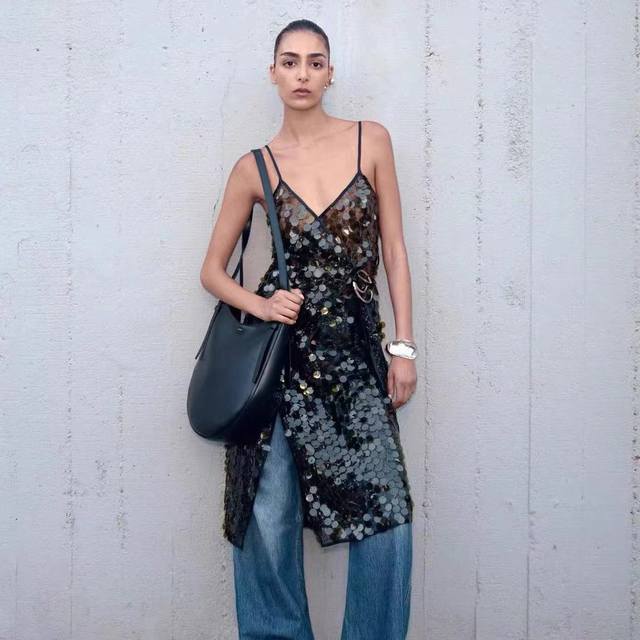 coperni 2025 Summer New Dress Sequin Sling Design Can Be Matched With A Varie