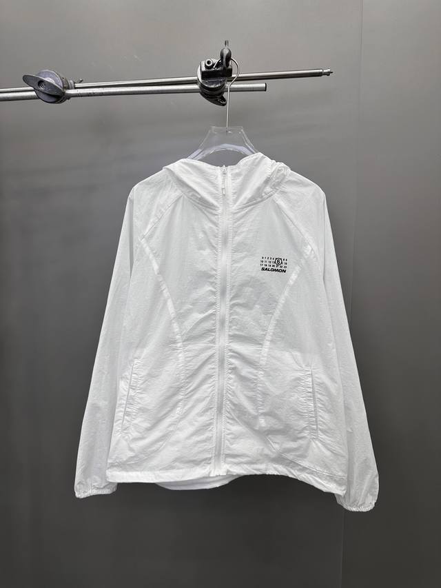 mm6 New Joint Sun Protection Clothing Classic Joint Printing Label Unisex Sam
