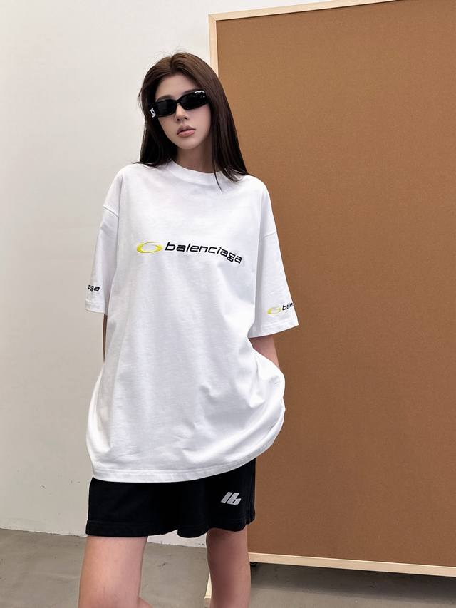 Paris New Short-Sleeved T-Shirt Ready-To-Wear With Four-Sided Embroidery 100% Co