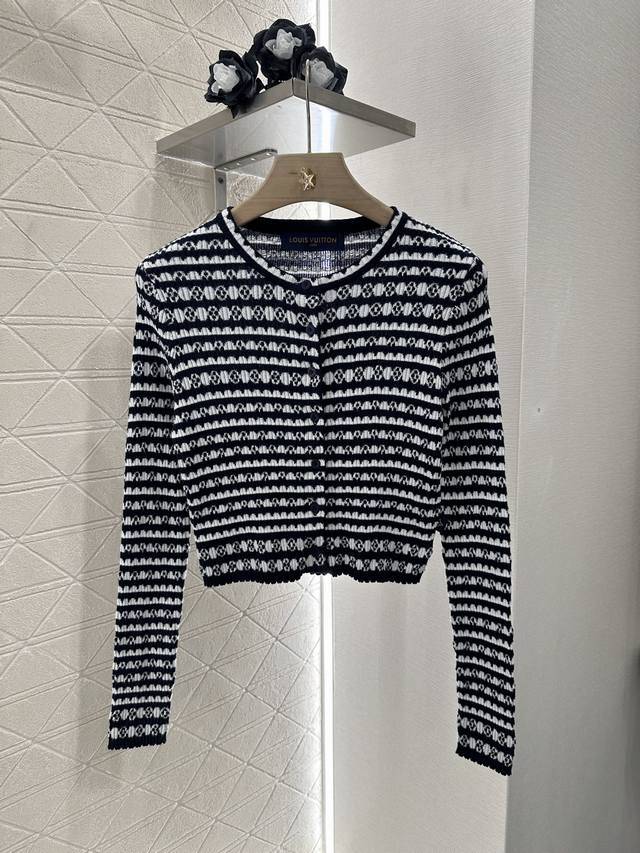 louis Vuitto*2025 New Arrivals Crochet Knitted Cardigan Customized Yb Silk Co