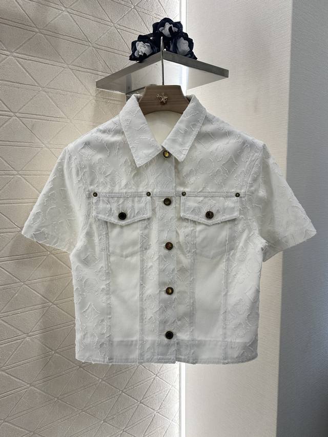 louis Vuitto*2025 New Arrivals Jacquard Short-Sleeved Jacket Customized Yb Tw
